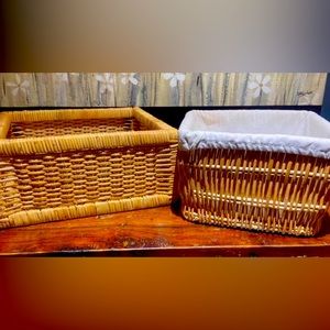 2 Woven baskets